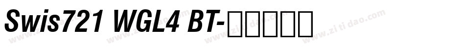 Swis721 WGL4 BT字体转换
